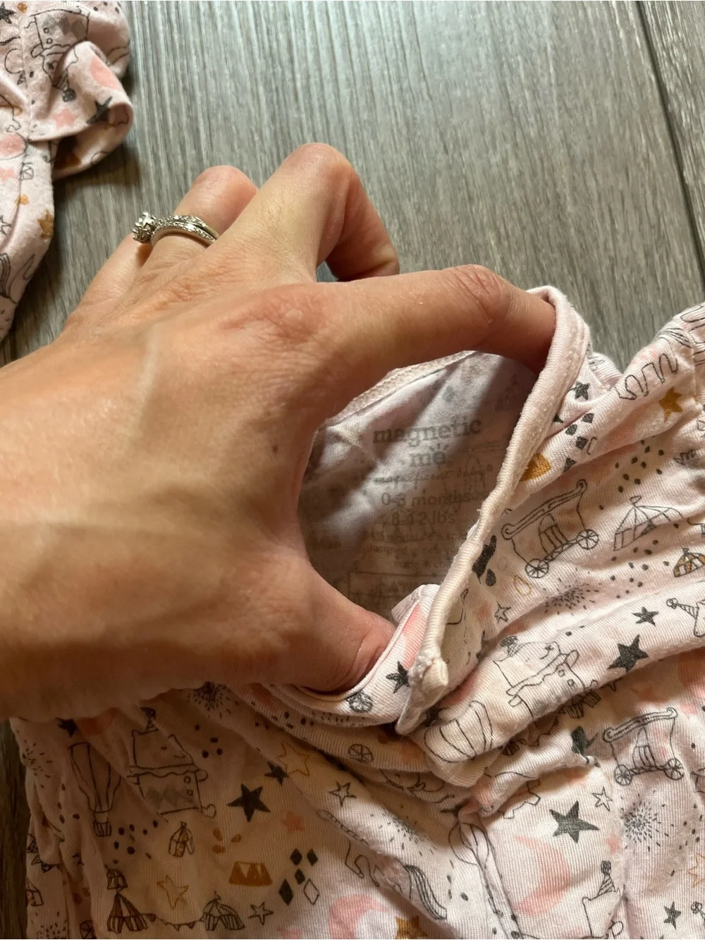 Magnetic Me Little Girls Size 0-3 Mo Princess PJs